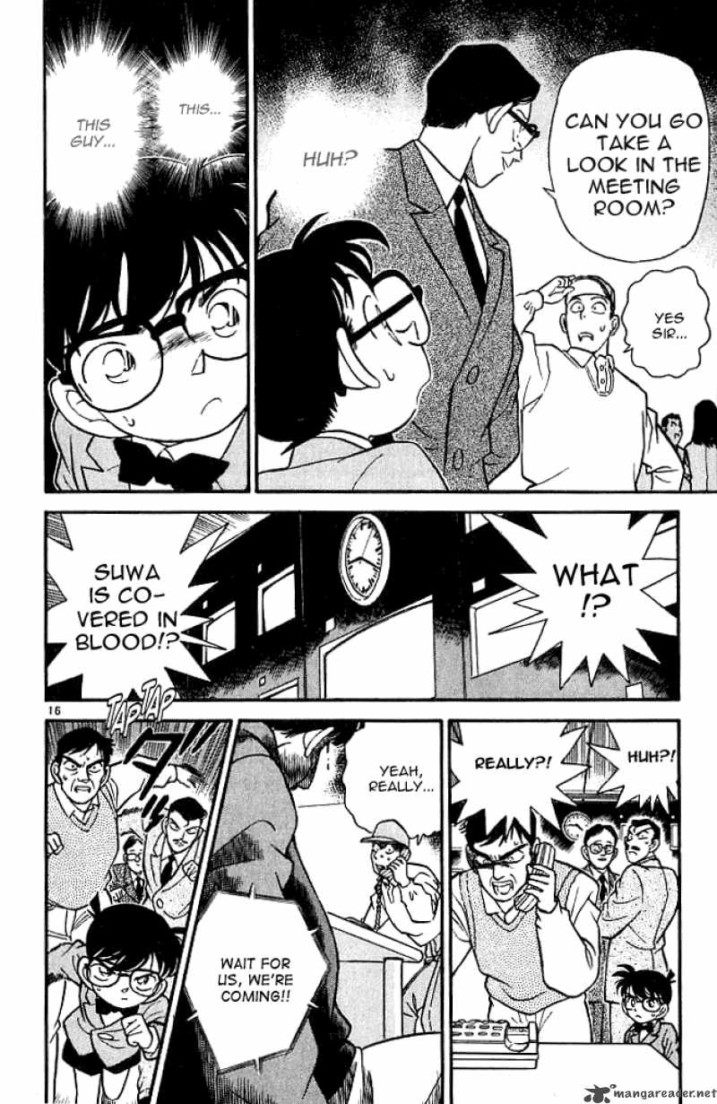 Read Detective Conan Chapter 102 Death, Live on TV - Page 16 For Free In The Highest Quality
