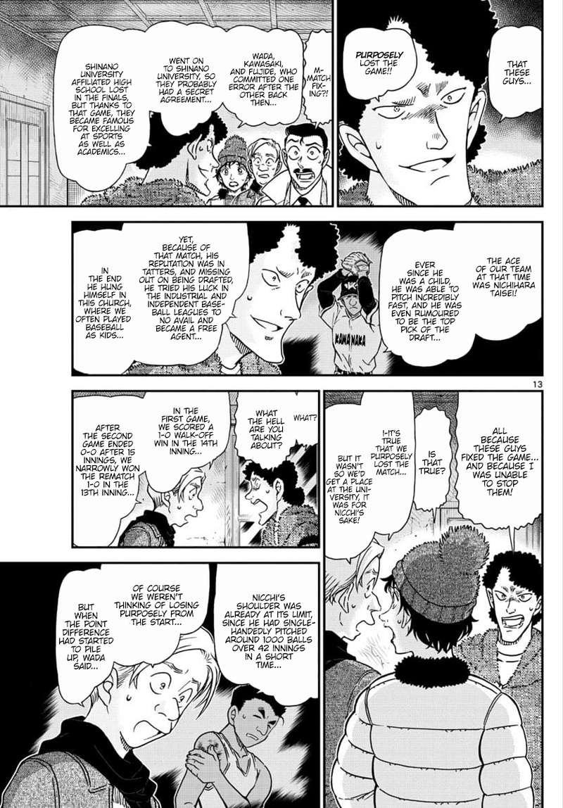 Read Detective Conan Chapter 1031 A Dangerous Feeling - Page 13 For Free In The Highest Quality