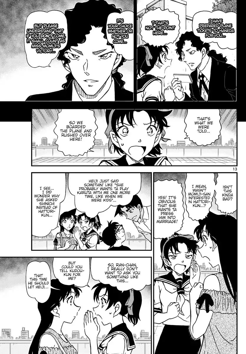 Read Detective Conan Chapter 1039 Momiji S Challenge - Page 13 For Free In The Highest Quality