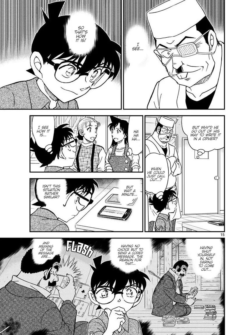 Read Detective Conan Chapter 1056 A locked-room murder in the attic - Page 15 For Free In The Highest Quality
