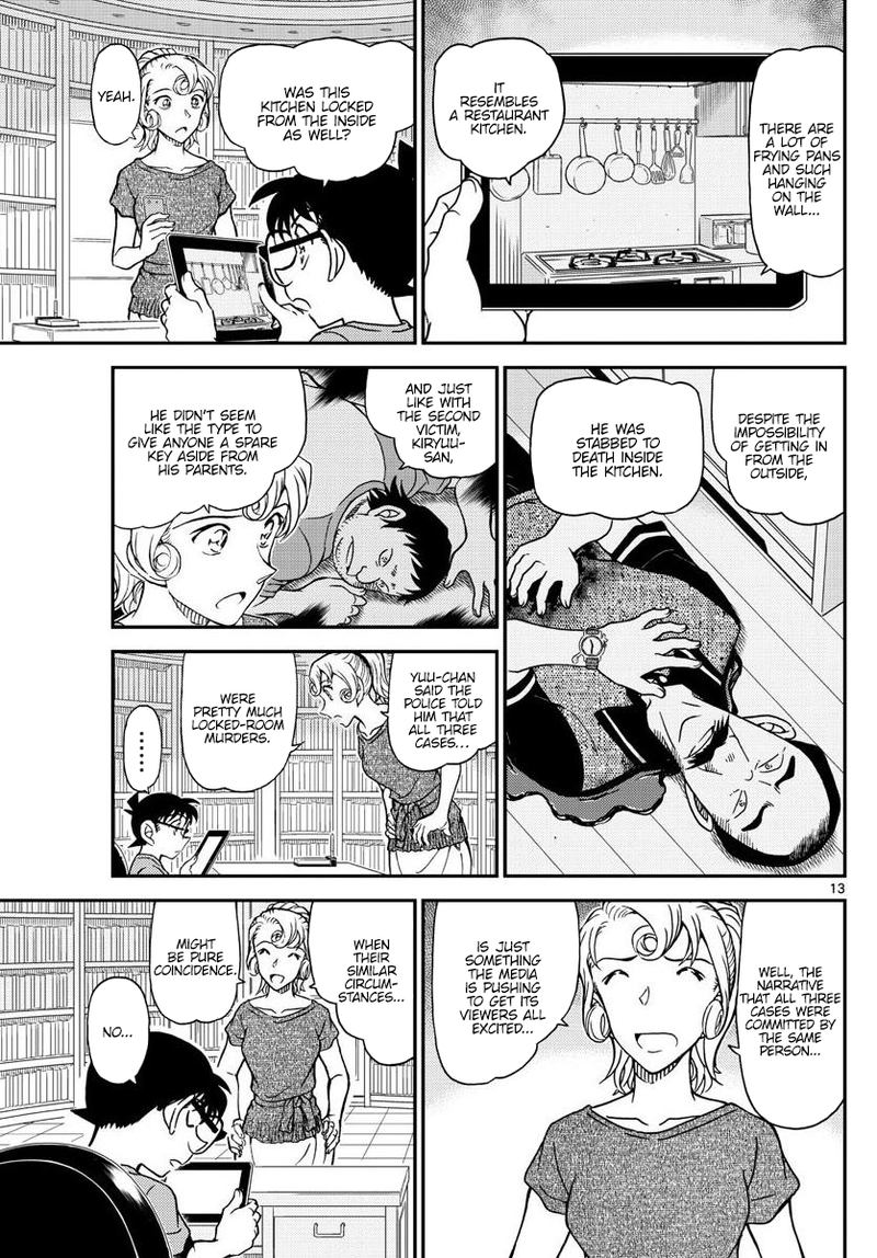 Read Detective Conan Chapter 1058 A Deduction Show on TV?! - Page 13 For Free In The Highest Quality