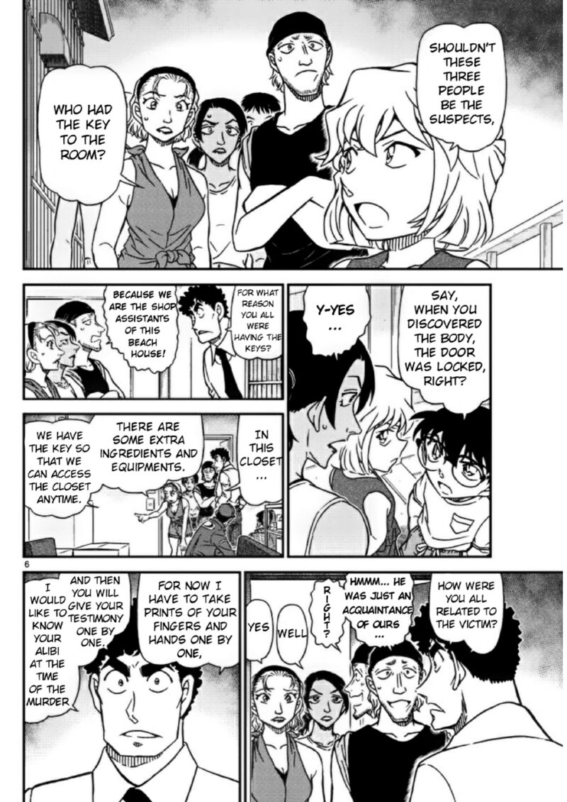 Read Detective Conan Chapter 1098 Beach House - Page 6 For Free In The Highest Quality