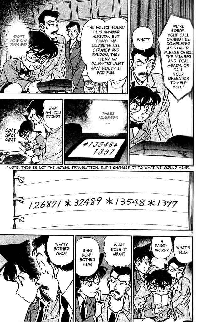 Read Detective Conan Chapter 132 Numbers on the Telephone - Page 17 For Free In The Highest Quality