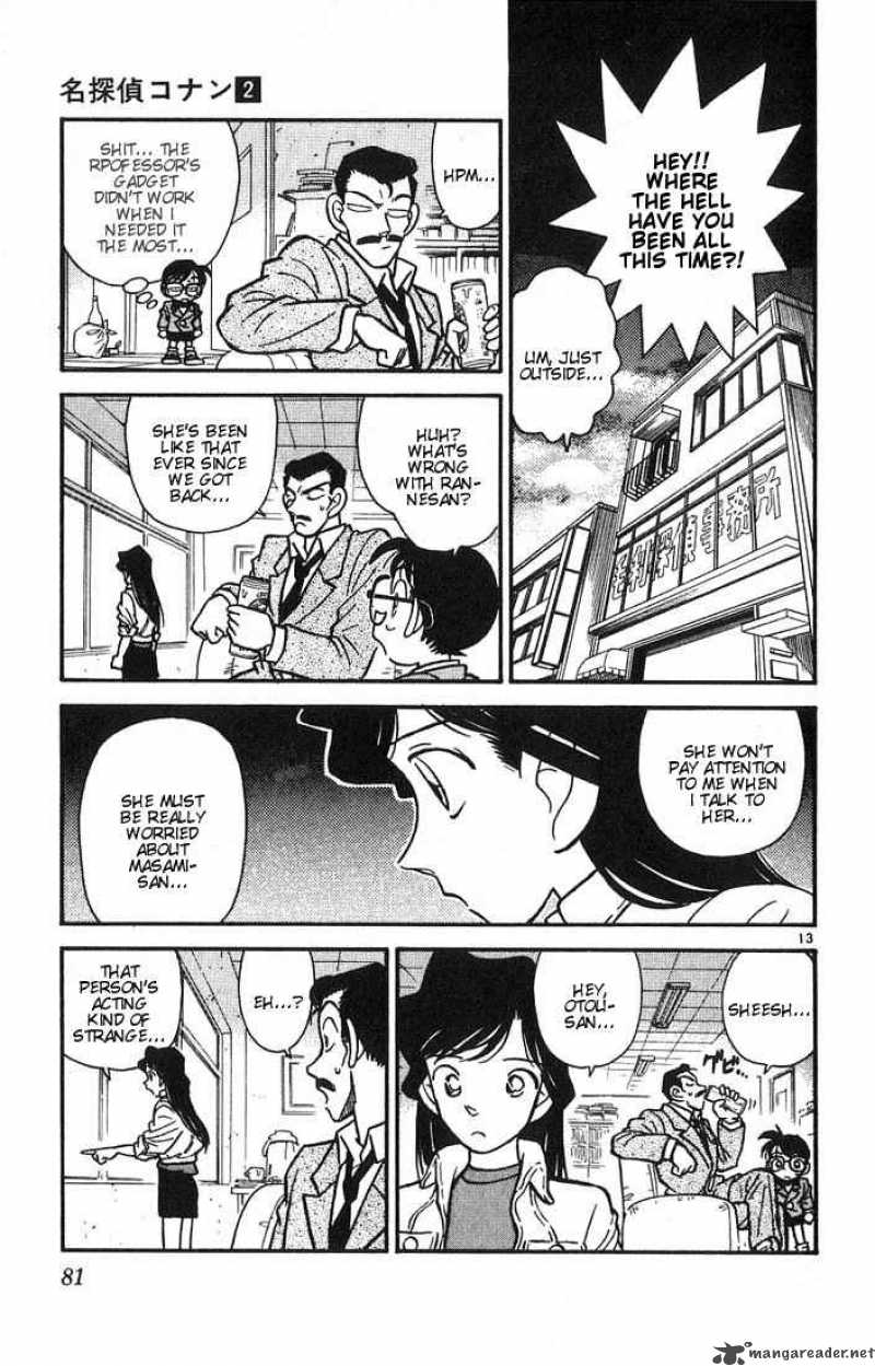 Read Detective Conan Chapter 14 The Pitiful Girl - Page 13 For Free In The Highest Quality