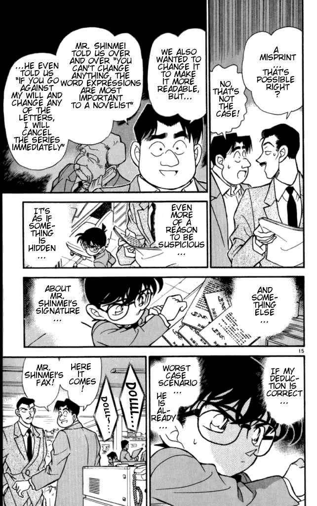 Read Detective Conan Chapter 182 The Writer that Disappeared - Page 15 For Free In The Highest Quality