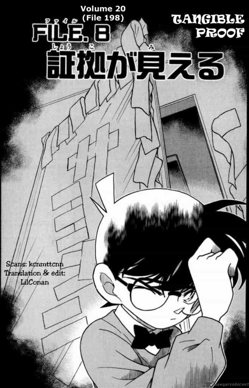 Read Detective Conan Chapter 198 Tangible Proof - Page 1 For Free In The Highest Quality