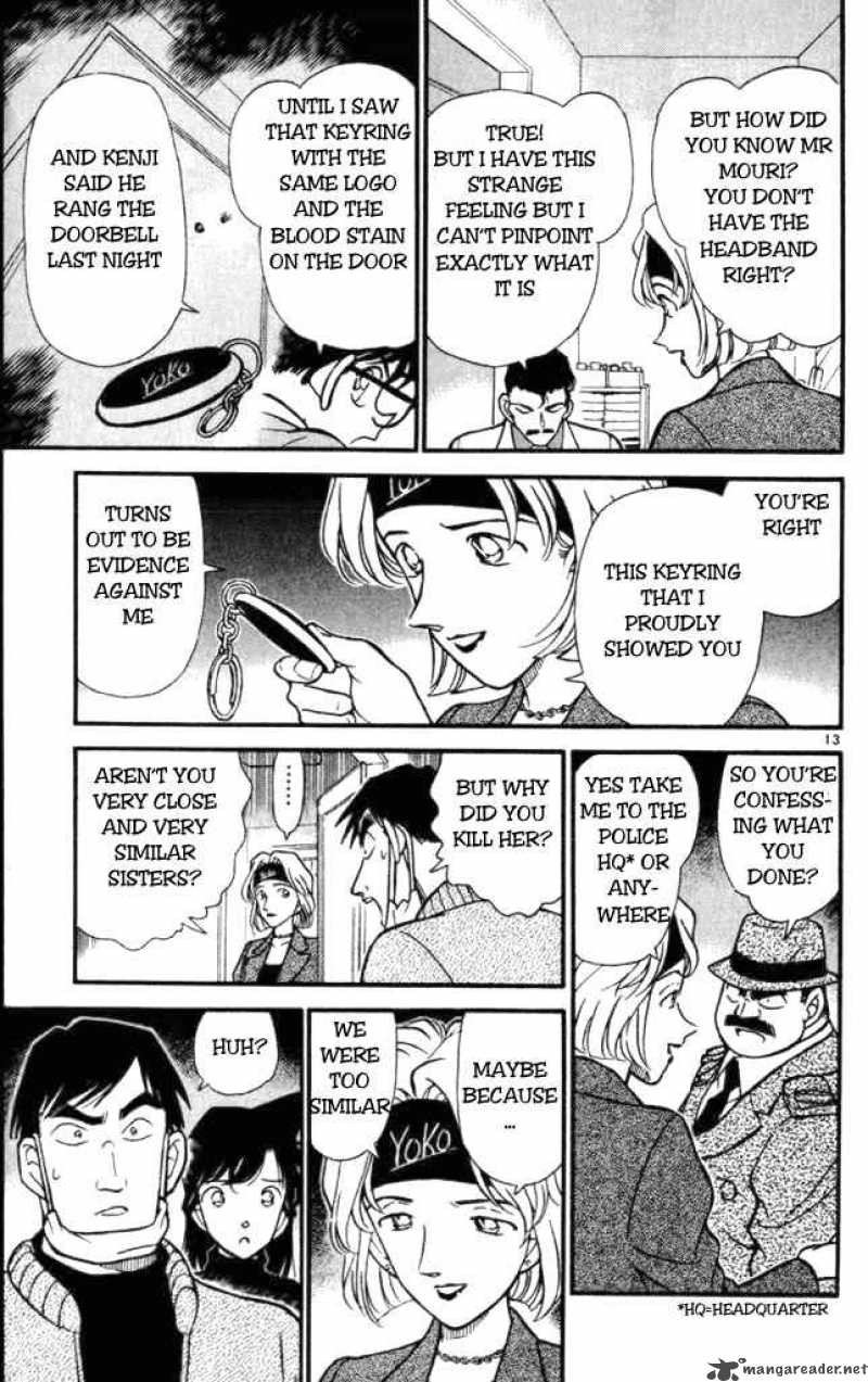 Read Detective Conan Chapter 199 Sisterly Love - Page 13 For Free In The Highest Quality