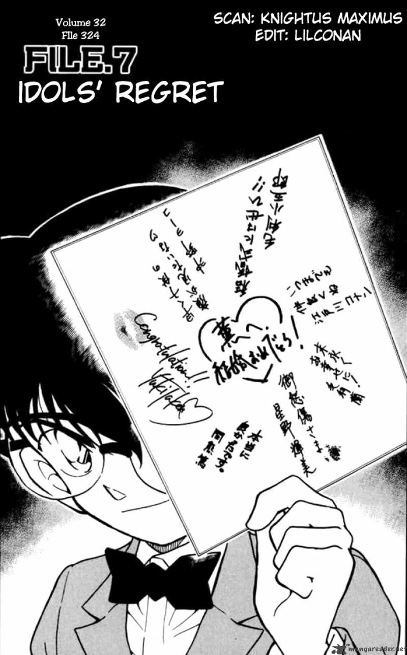Read Detective Conan Chapter 324 Idol's Regret - Page 1 For Free In The Highest Quality