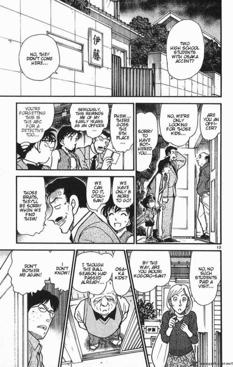 Read Detective Conan Chapter 390 Heiji and Kazuha in Grave Danger 1 - Page 13 For Free In The Highest Quality