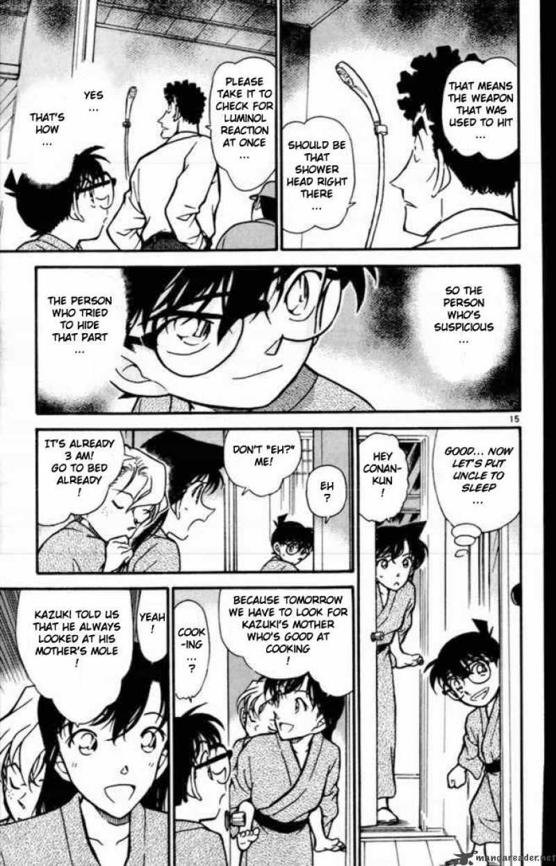 Read Detective Conan Chapter 402 With a Mole - Page 15 For Free In The Highest Quality
