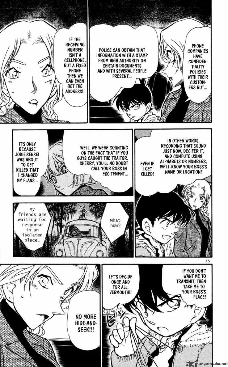 Read Detective Conan Chapter 434 Rotten Apple - Page 15 For Free In The Highest Quality