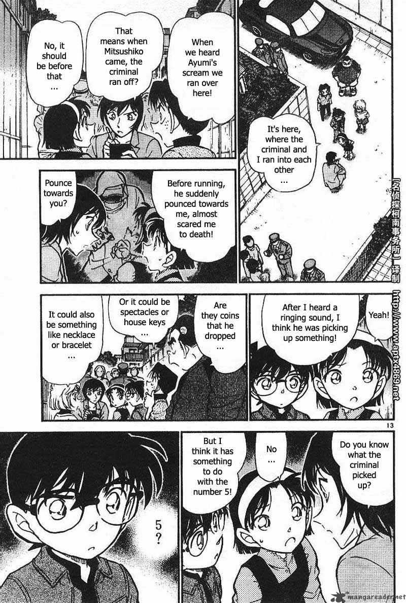 Read Detective Conan Chapter 435 Trace in the Rain - Page 13 For Free In The Highest Quality