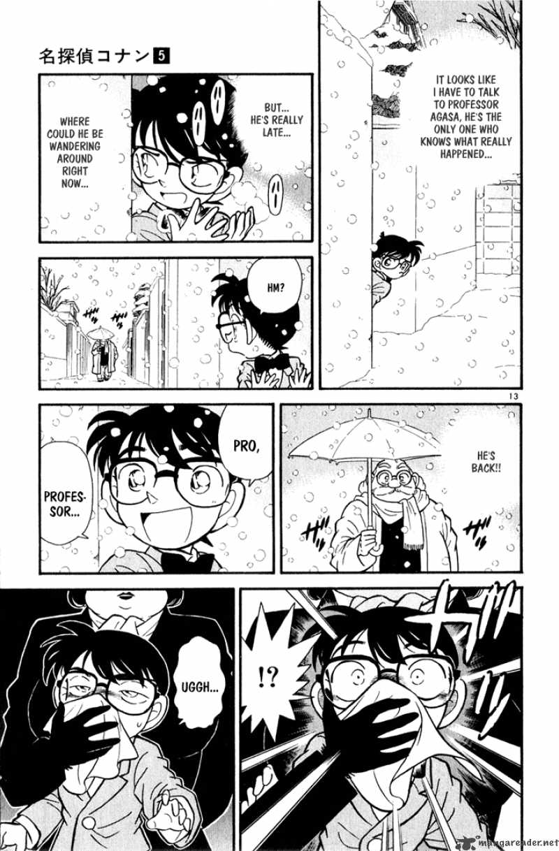 Read Detective Conan Chapter 49 An Unfimilar Visitor - Page 13 For Free In The Highest Quality