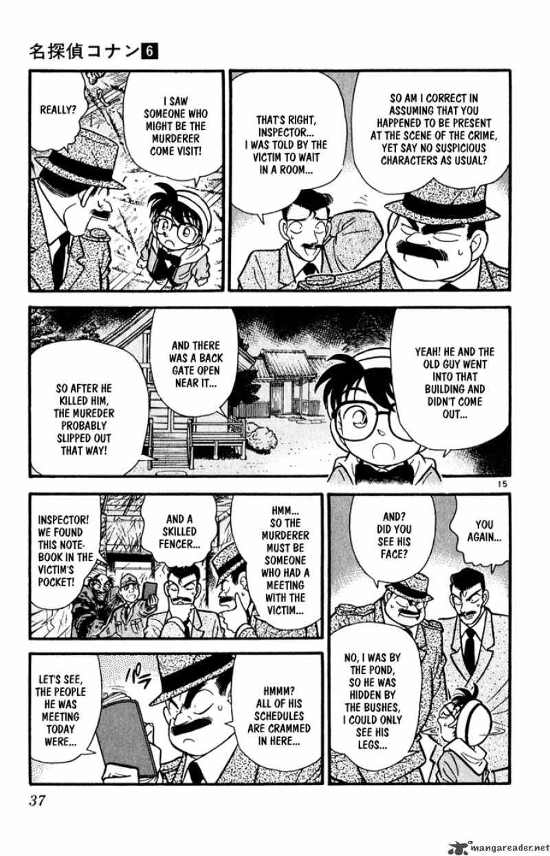 Read Detective Conan Chapter 52 Three Visitors - Page 14 For Free In The Highest Quality