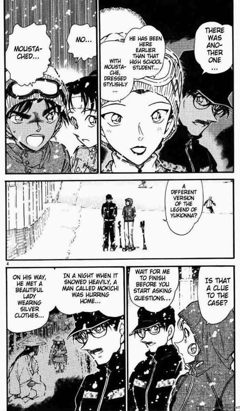 Read Detective Conan Chapter 521 Legend of the Snow Women's Silver Kimono - Page 4 For Free In The Highest Quality