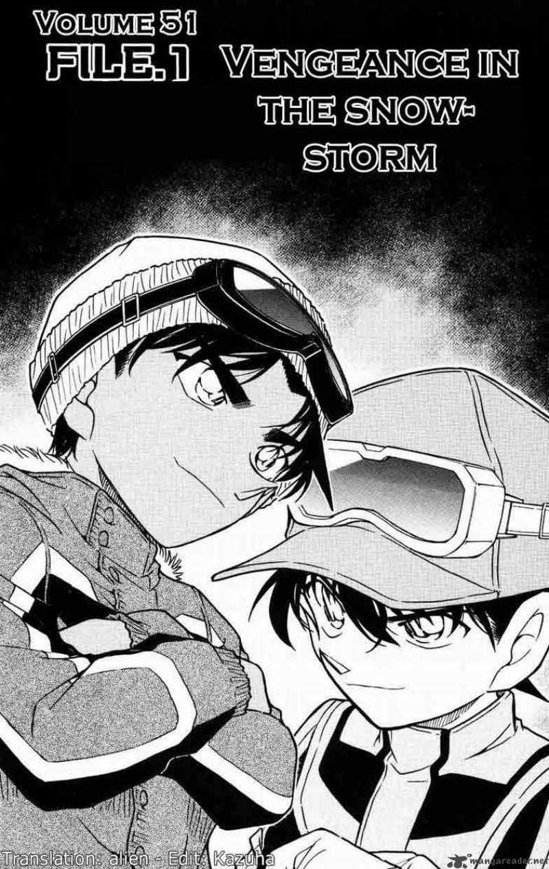 Read Detective Conan Chapter 522 Vengeance in the Snowstorm - Page 1 For Free In The Highest Quality