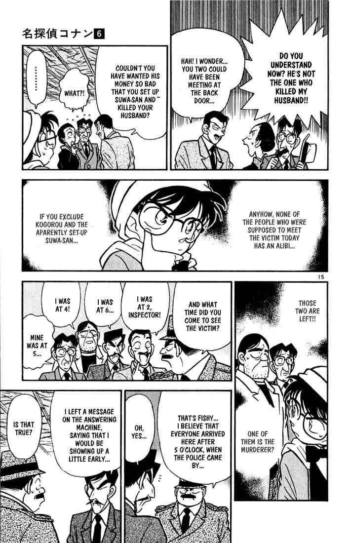 Read Detective Conan Chapter 53 Alibis of the Three - Page 15 For Free In The Highest Quality