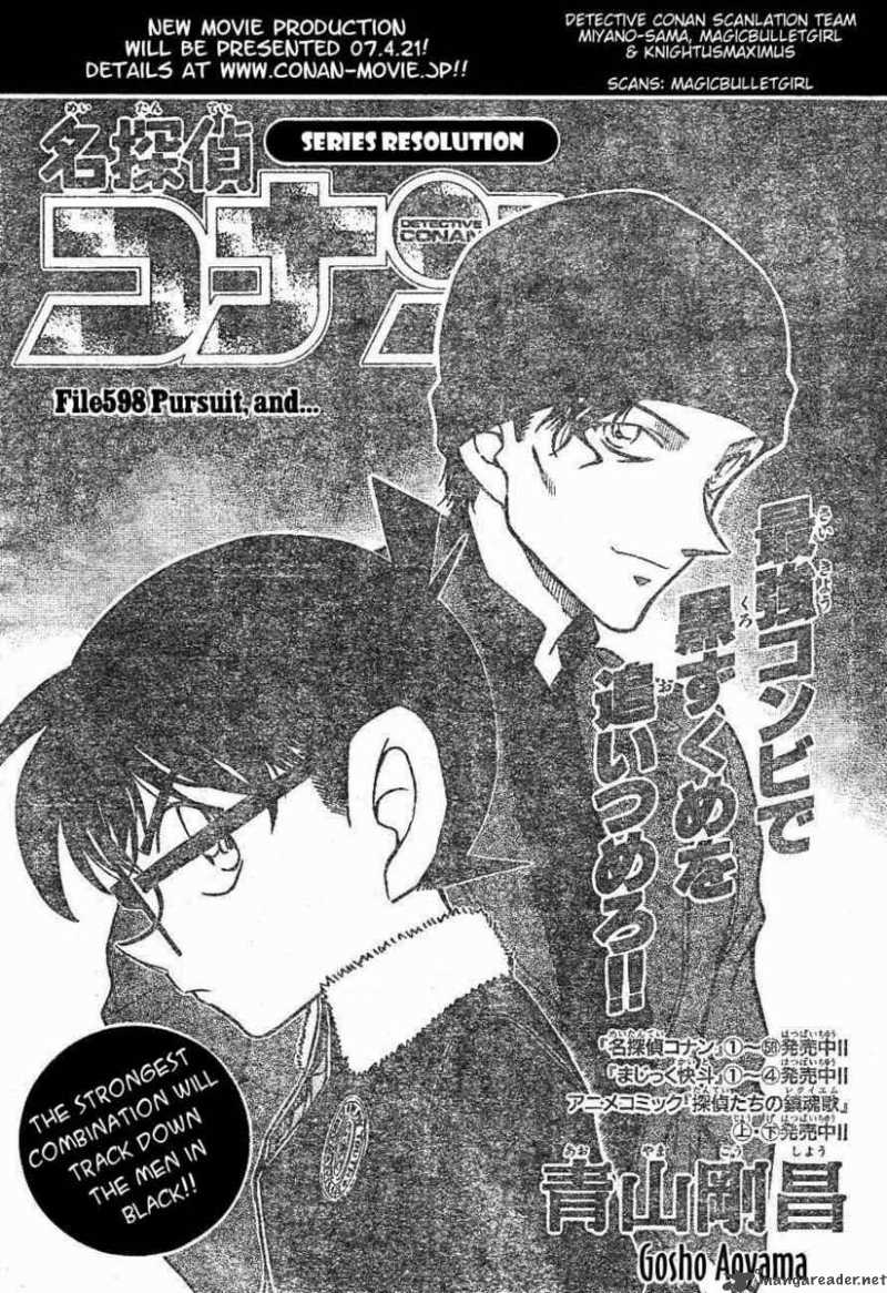 Read Detective Conan Chapter 598 Pursuit And - Page 1 For Free In The Highest Quality
