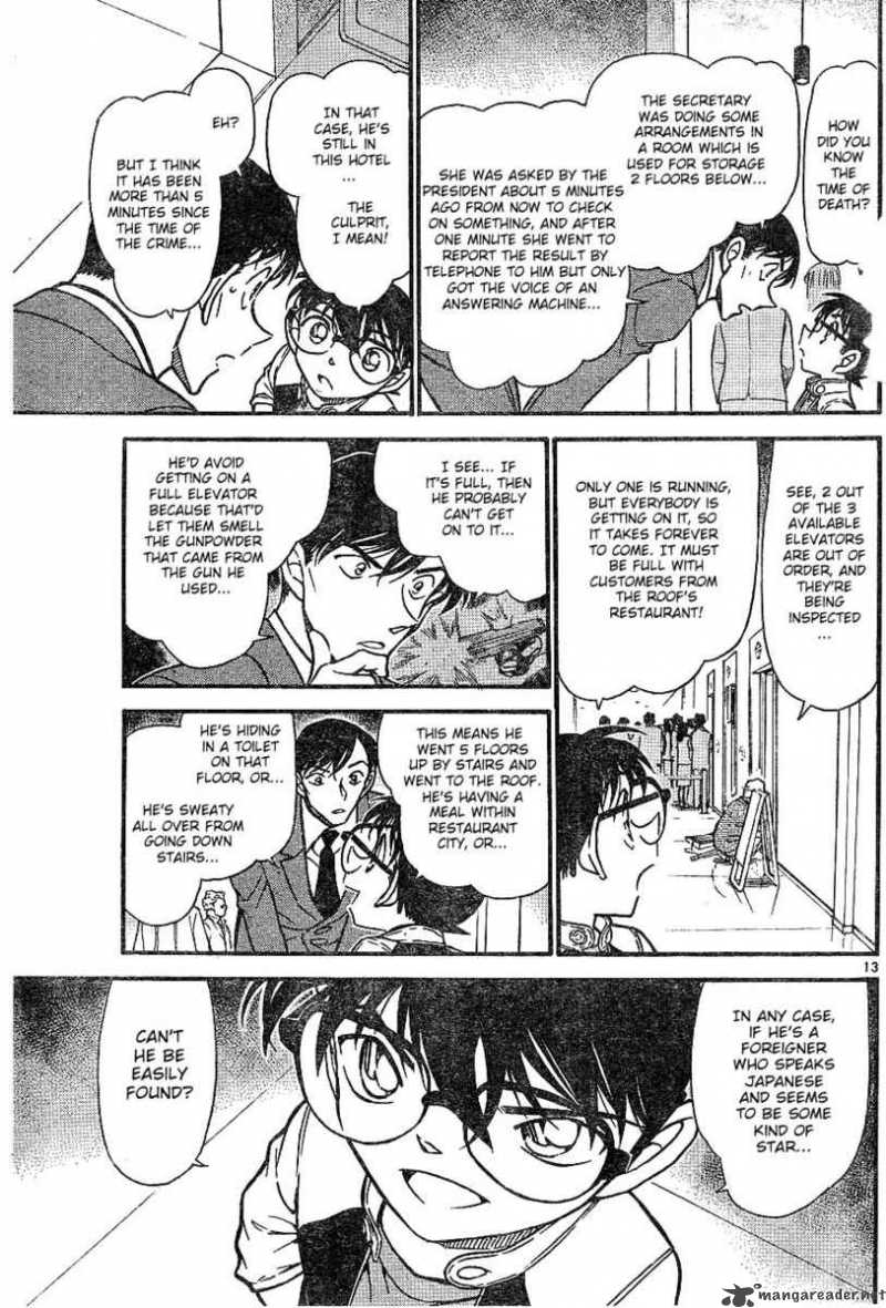 Read Detective Conan Chapter 605 The Unexpected Suspect - Page 13 For Free In The Highest Quality