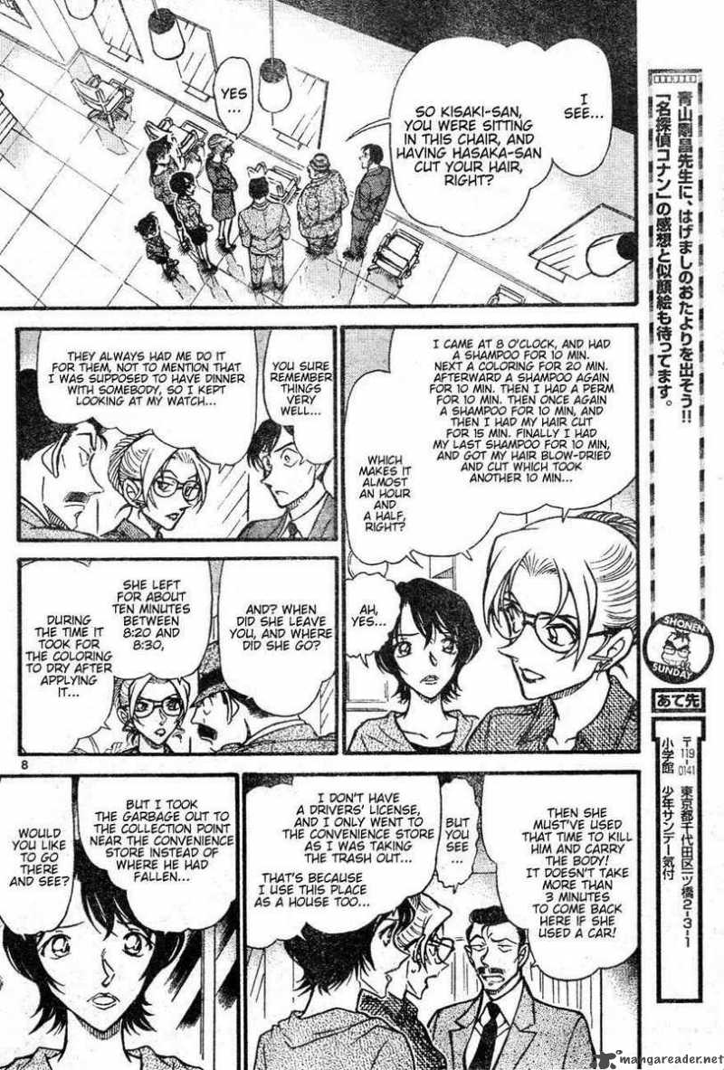 Read Detective Conan Chapter 611 Flying Corpse - Page 8 For Free In The Highest Quality