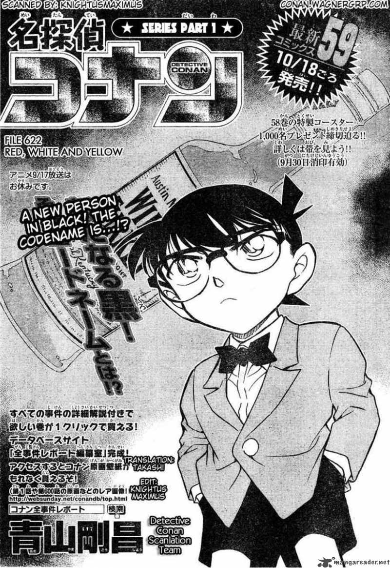 Read Detective Conan Chapter 622 Red, White and Yellow - Page 1 For Free In The Highest Quality
