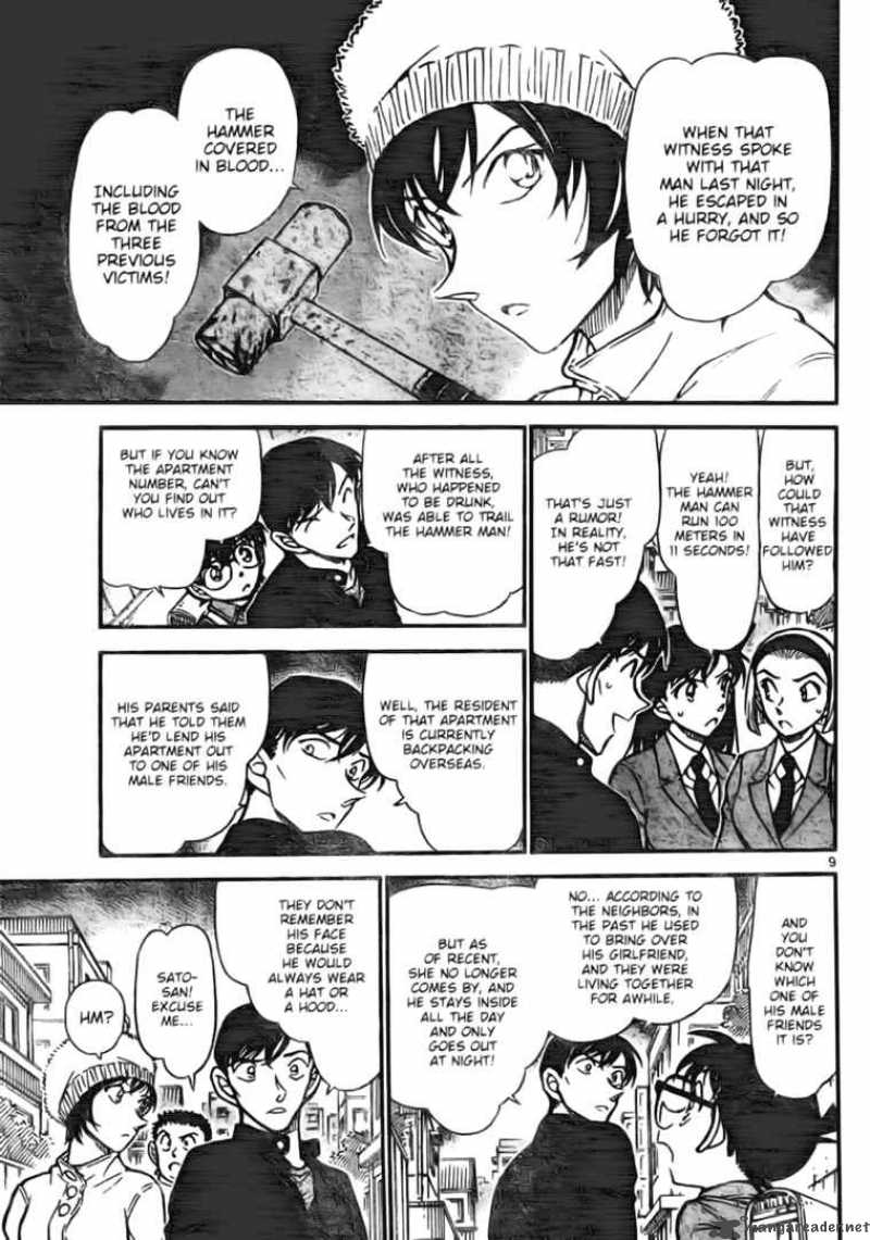 Read Detective Conan Chapter 625 Hammer Man - Page 9 For Free In The Highest Quality