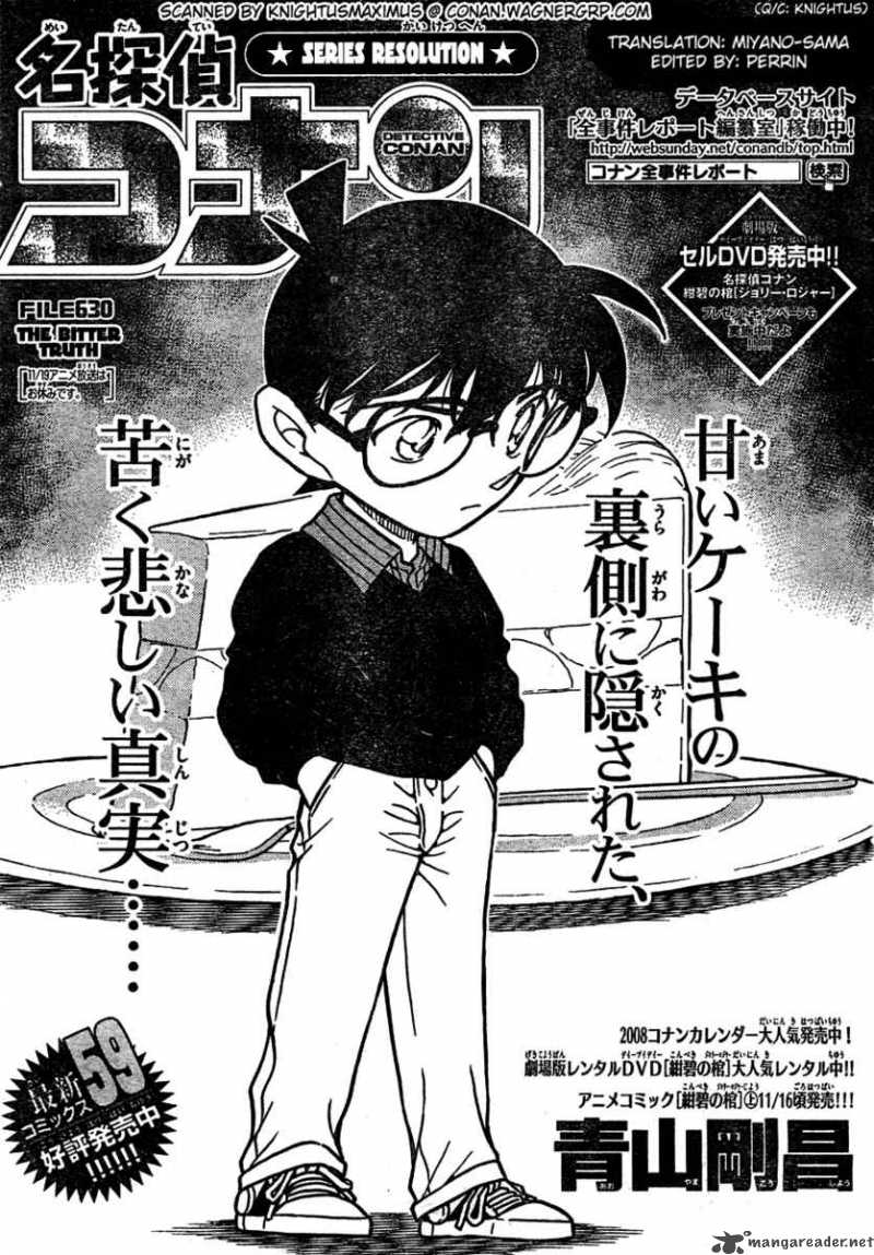 Read Detective Conan Chapter 630 The Bitter Truth - Page 1 For Free In The Highest Quality