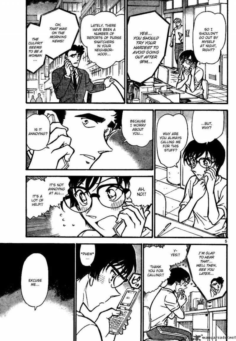 Read Detective Conan Chapter 705 Kobayashi's Sensei Love - Page 5 For Free In The Highest Quality