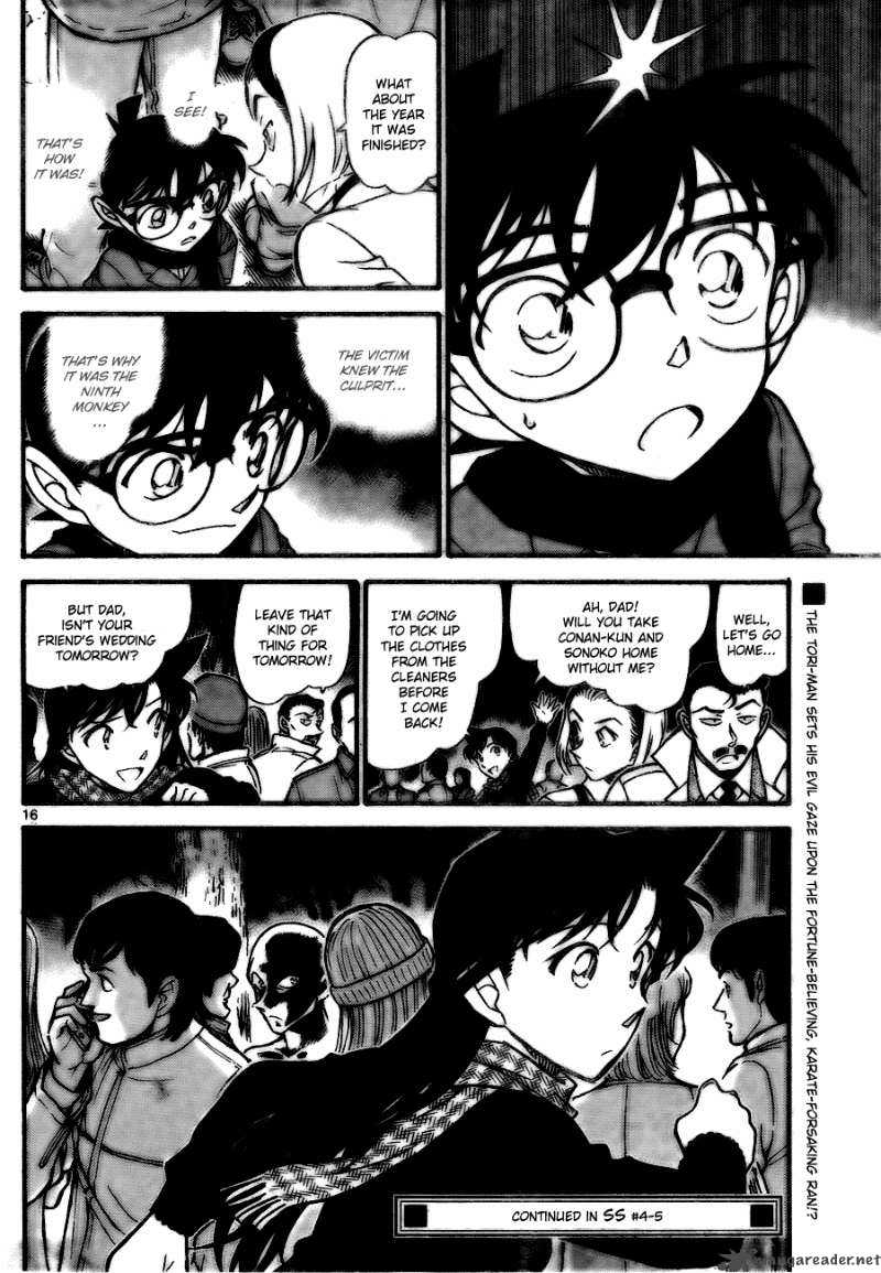Read Detective Conan Chapter 717 Monkey & Nine - Page 16 For Free In The Highest Quality