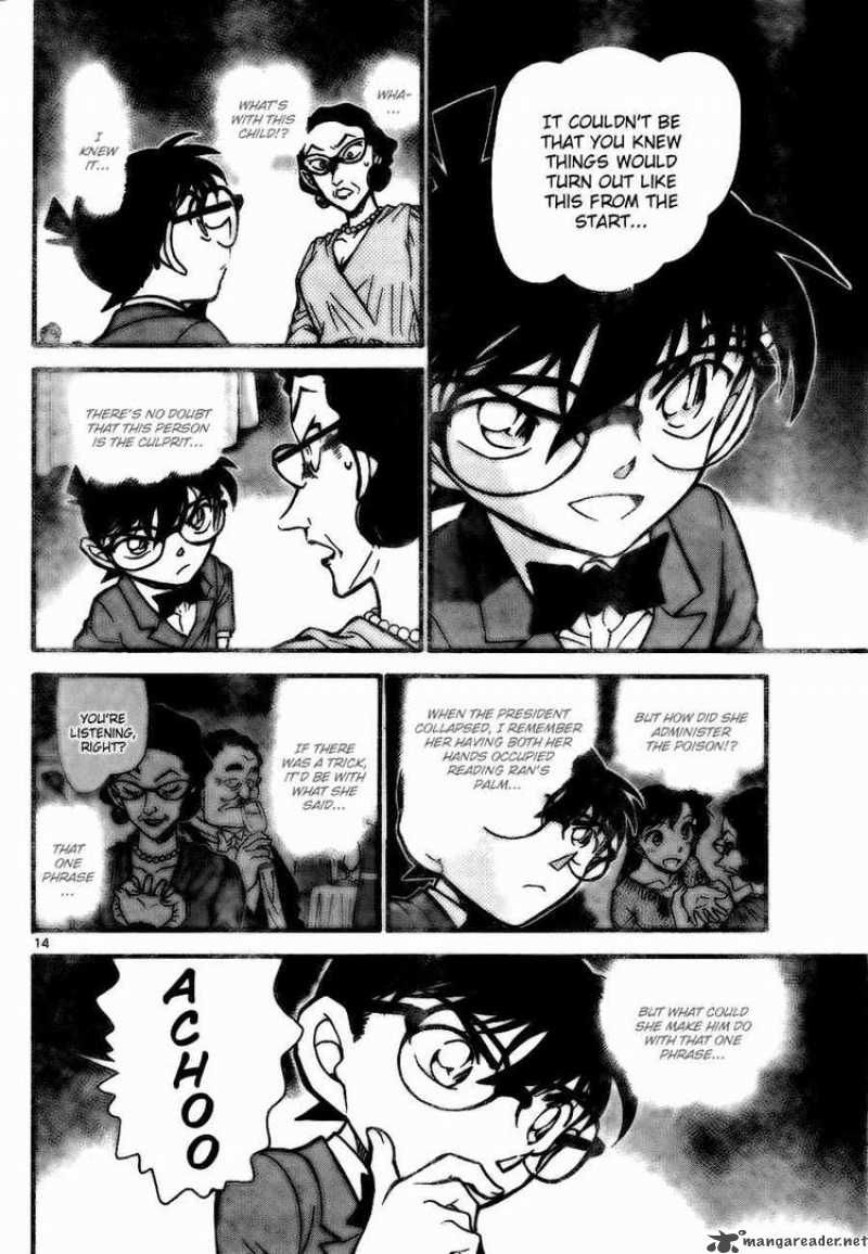 Read Detective Conan Chapter 726 The Miracllous Trick - Page 14 For Free In The Highest Quality