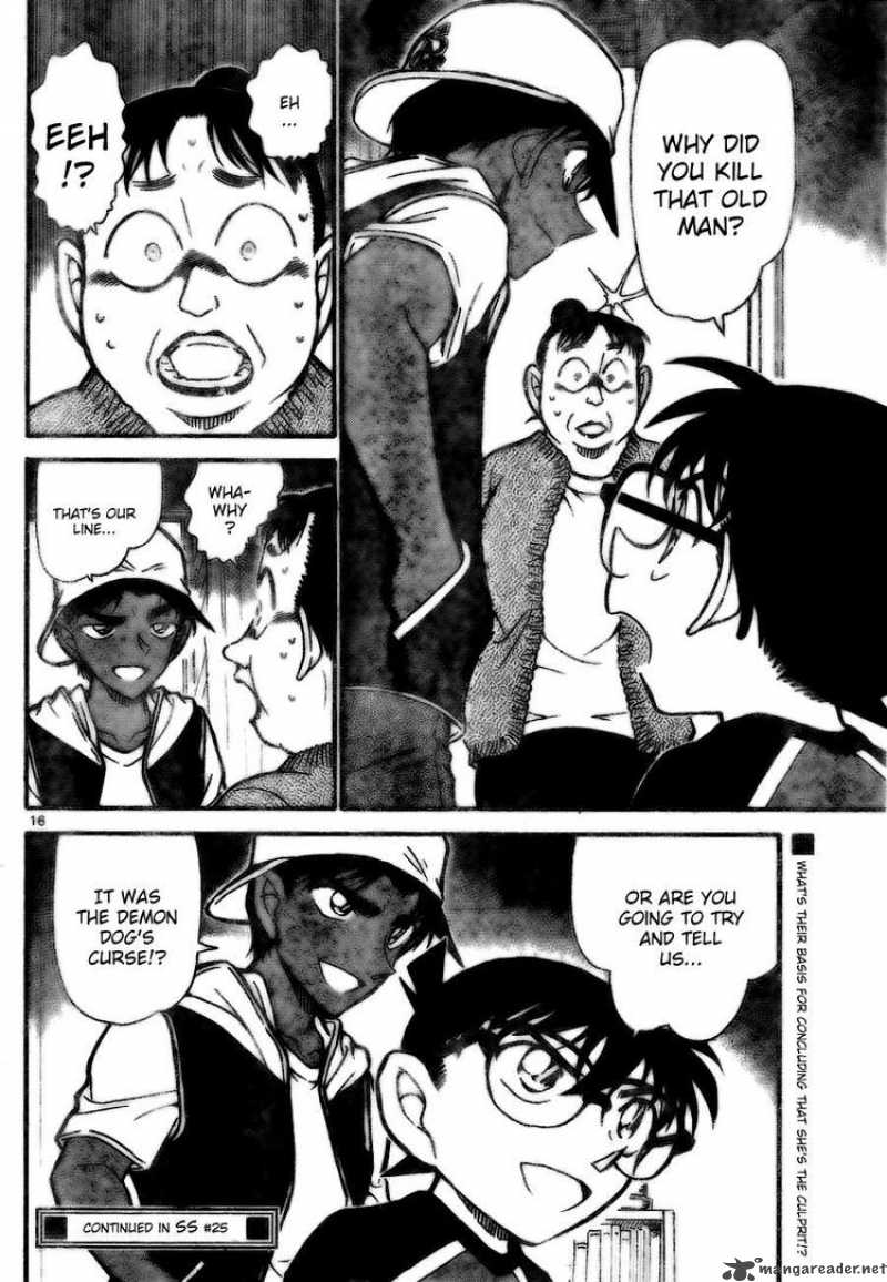 Read Detective Conan Chapter 734 Demon Dog - Page 16 For Free In The Highest Quality