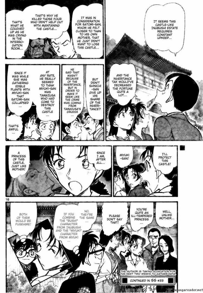 Read Detective Conan Chapter 740 The Eight Virtues - Page 16 For Free In The Highest Quality