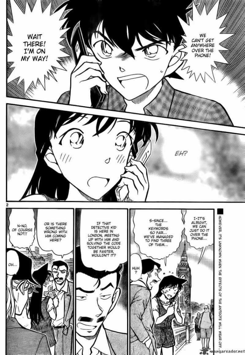 Read Detective Conan Chapter 747 The Holmes Code - Page 2 For Free In The Highest Quality