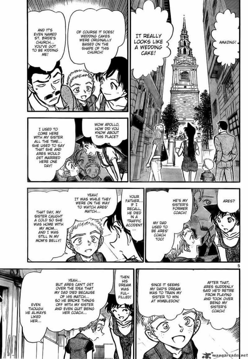 Read Detective Conan Chapter 747 The Holmes Code - Page 5 For Free In The Highest Quality