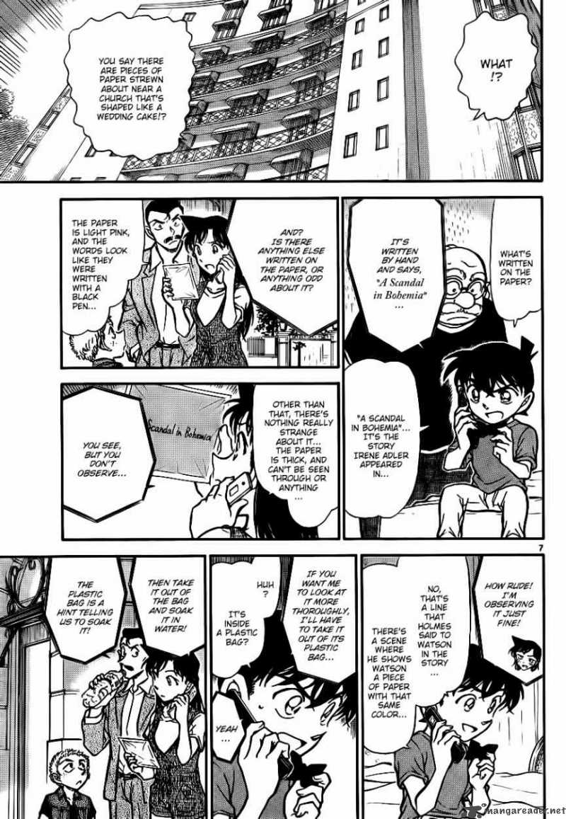 Read Detective Conan Chapter 747 The Holmes Code - Page 7 For Free In The Highest Quality