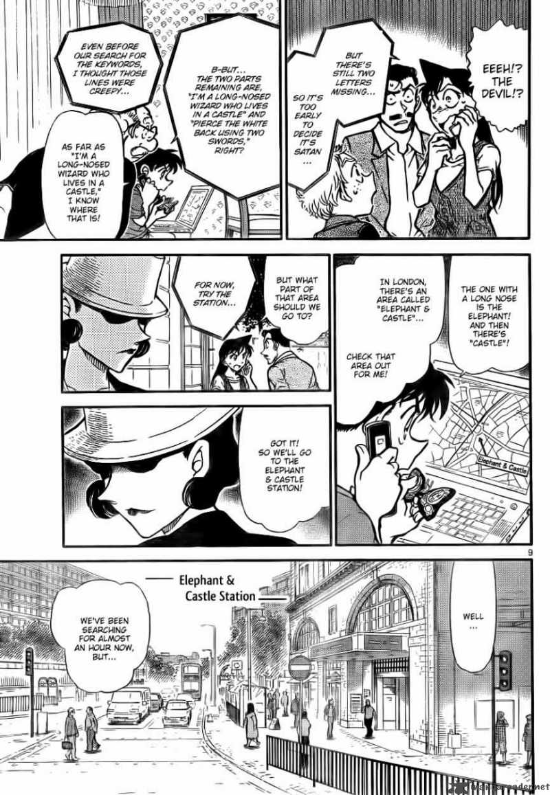 Read Detective Conan Chapter 747 The Holmes Code - Page 9 For Free In The Highest Quality