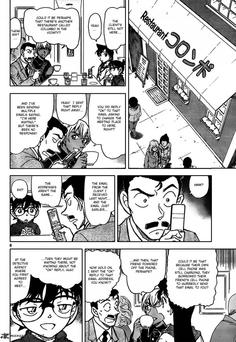 Read Detective Conan Chapter 796 The Meeting At Columbo - Page 8 For Free In The Highest Quality