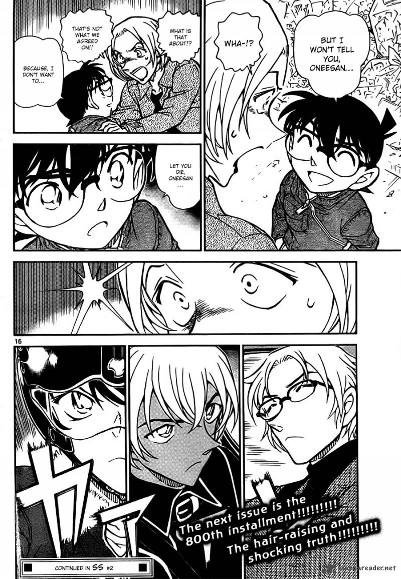 Read Detective Conan Chapter 799 A Child's Curiosity And a Detective's Spirit of Inquiry - Page 16 For Free In The Highest Quality