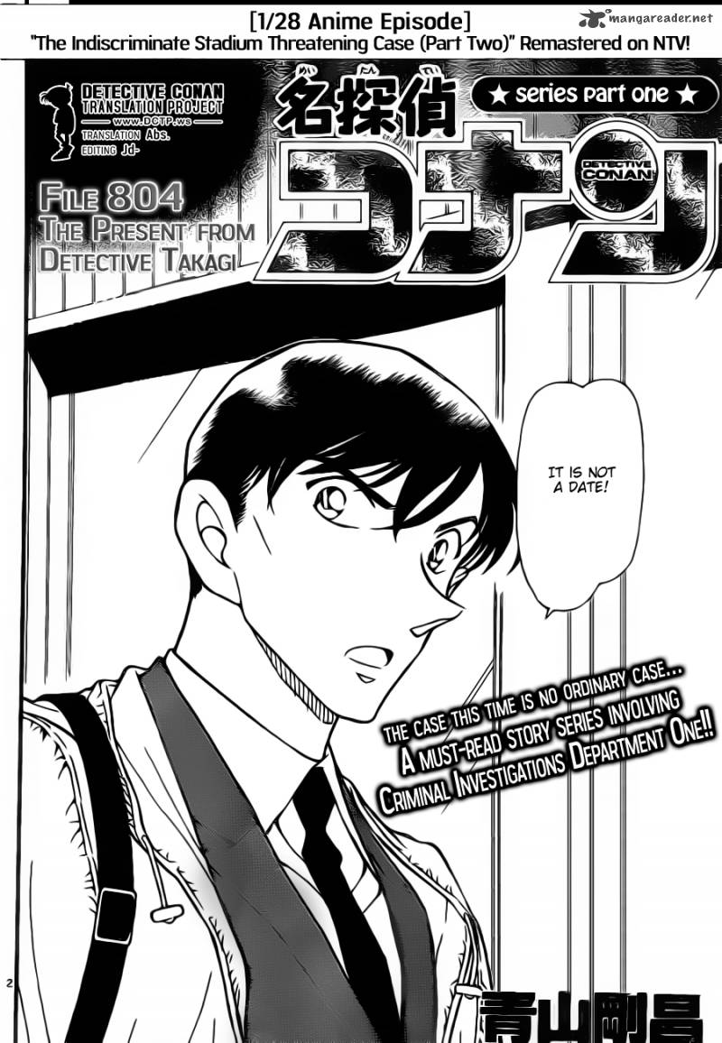 Read Detective Conan Chapter 804 The Present From Detective Takagi - Page 2 For Free In The Highest Quality