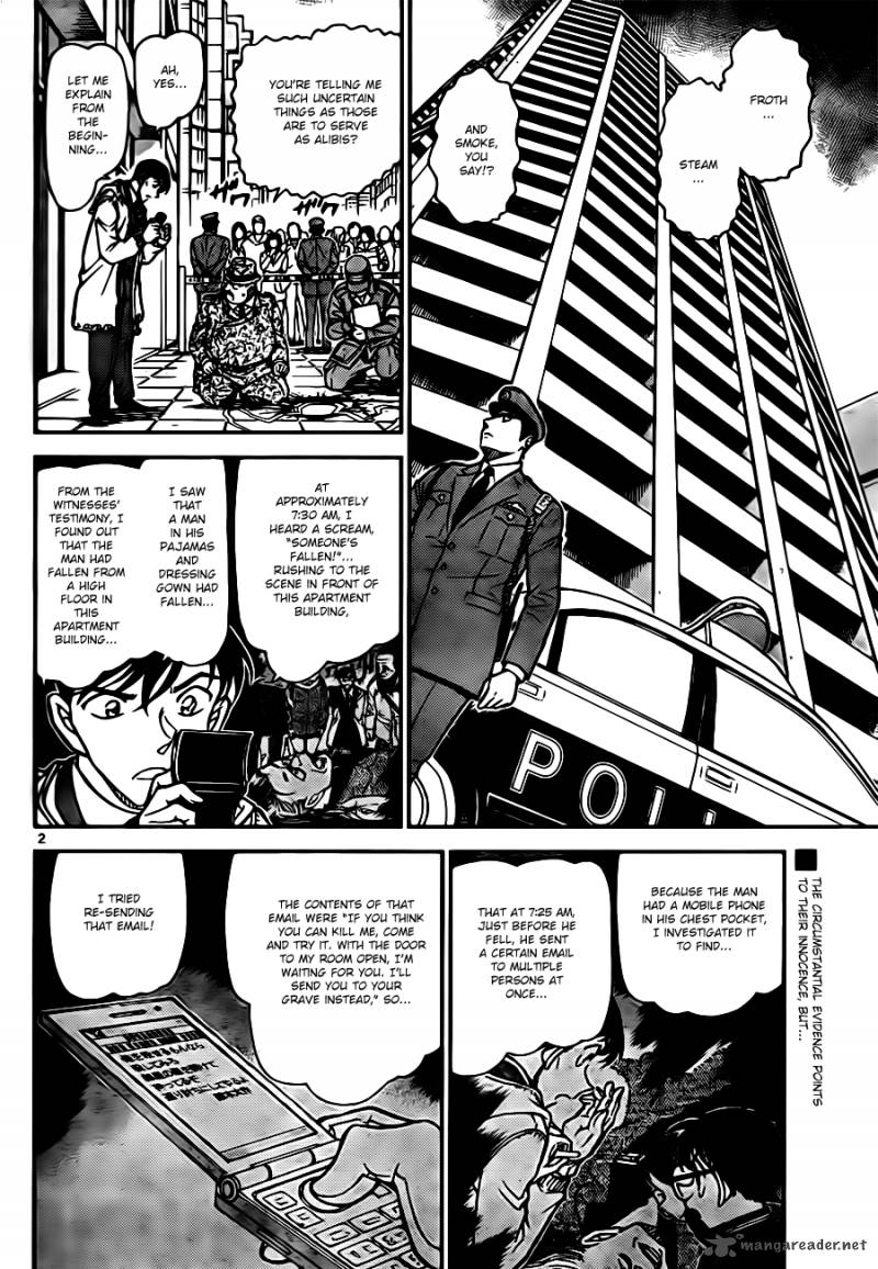 Read Detective Conan Chapter 810 Froth, Steam, And Smoke - Page 2 For Free In The Highest Quality