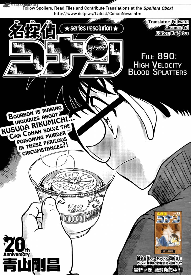 Read Detective Conan Chapter 890 High-Velocity Blood Splatters. - Page 1 For Free In The Highest Quality