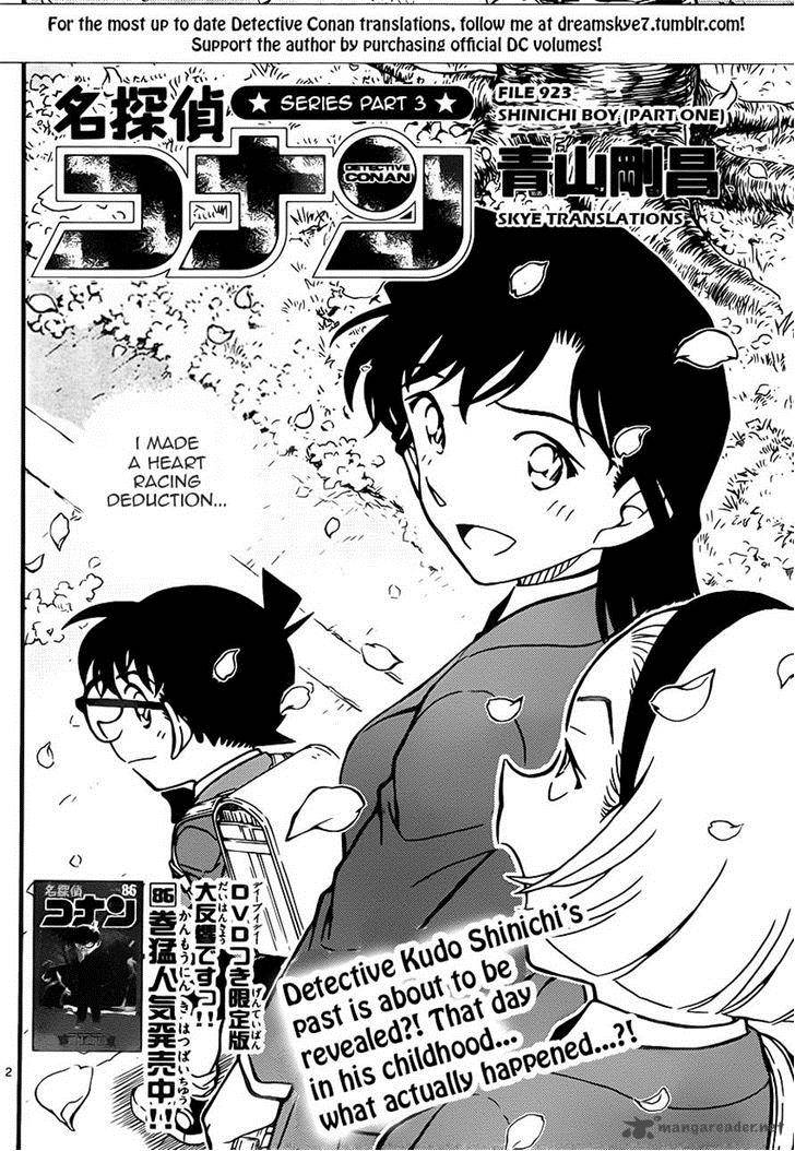 Read Detective Conan Chapter 923 snichi Boy (part I) - Page 2 For Free In The Highest Quality