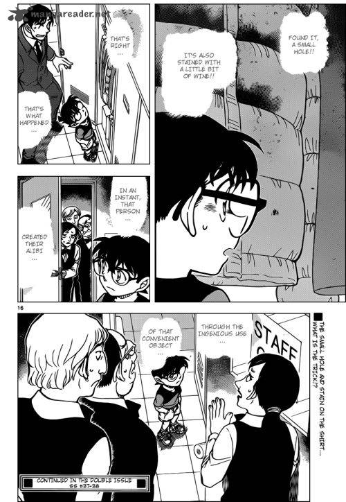 Read Detective Conan Chapter 926 The staff alibis are - Page 18 For Free In The Highest Quality