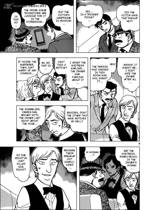 Read Detective Conan Chapter 926 The staff alibis are - Page 9 For Free In The Highest Quality