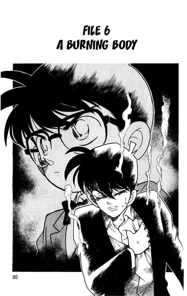 Read Detective Conan Chapter 96 A Burning Body - Page 1 For Free In The Highest Quality