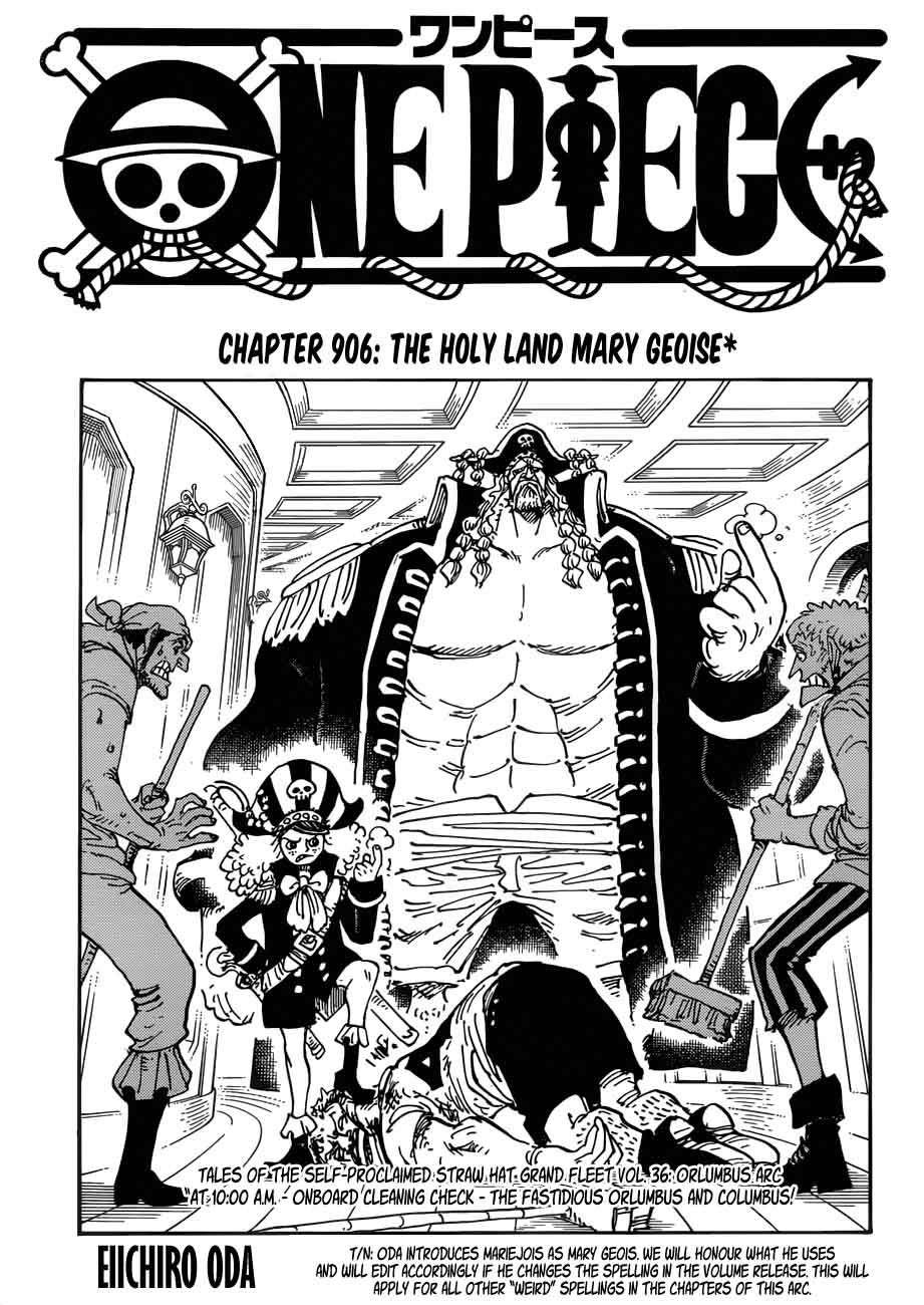 Read One Piece Chapter 906 Mymangalist