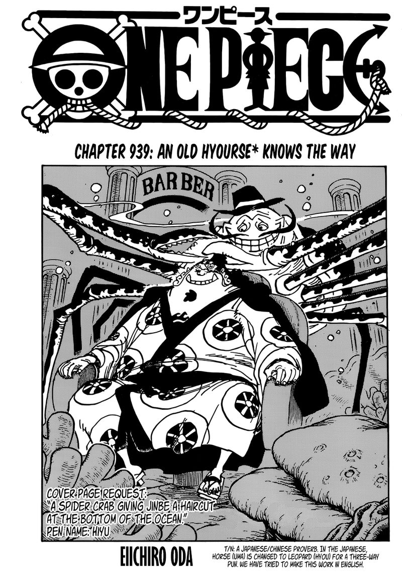 Read One Piece Chapter 939 Mymangalist